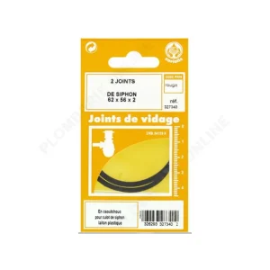2 joints de culot de siphon 62 x 56 x 2 mm - CORIOLIS Haute Qualité