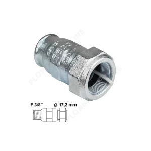 Raccord à compression pour tube acier Ø 17,2 mm - femelle 3/8" - GEBO Bon Plan