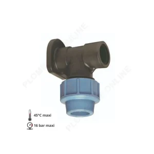 Applique murale F 3/4" - PE Ø 25 mm - UNIDELTA Commande En Gros