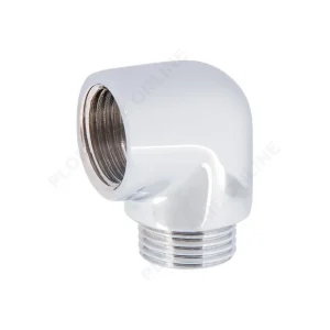 Coude égal MF 3/4" en laiton chromé à visser - SOBIME Vente Directe