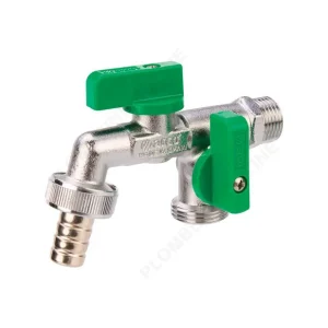 Robinet d‘arrosage M15x21 à 2 sorties M20x27 - Nano Doble Vitaq - ARCO Super Prix