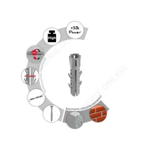 Affaire À Saisir Chevilles de fixation Ø 6 x 30 mm tous matériaux (100 pièces) Barracuda - TOX