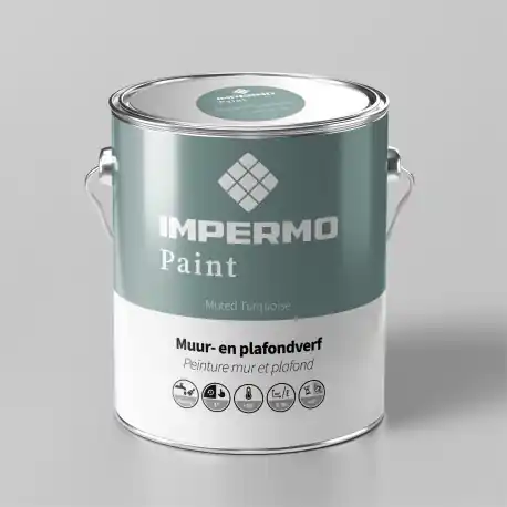 1x1 cm Impermo Paint - Muted Turquoise Solde