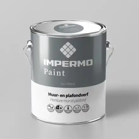 1x1 cm Impermo Paint - Gun Metal Retour Gratuit