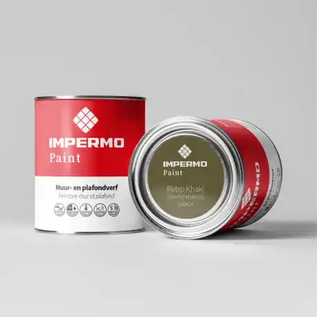1x1 cm Impermo Paint - Retro Khaki Satisfait Ou Remboursé