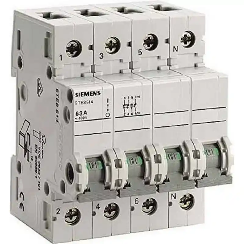 Siemens 5TE8514 Interrupteur Sectionneur 63A/3S+N/AC/400V Solde