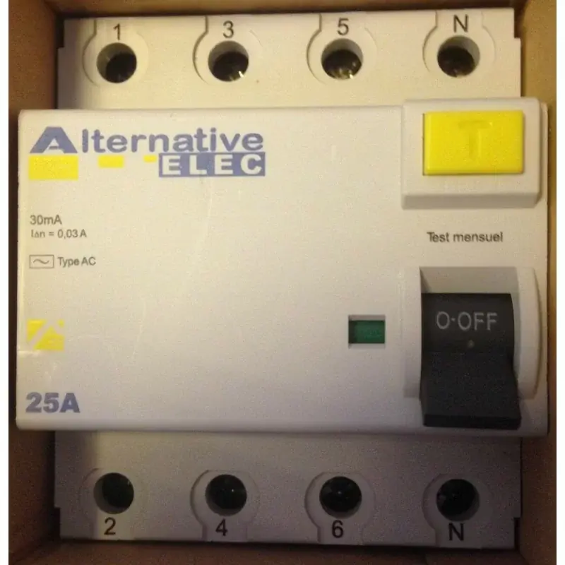 Alternative Elec AE 27 425 Interrupteur Differentiel - 4P - 25A Livraison Express