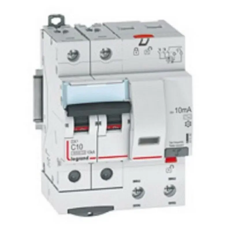 Legrand 411160 - Disjoncteur Différentiel mono DX≥ 6000-vis-2P-230/400V~-25A-typeAC-30mA-10k Soldes
