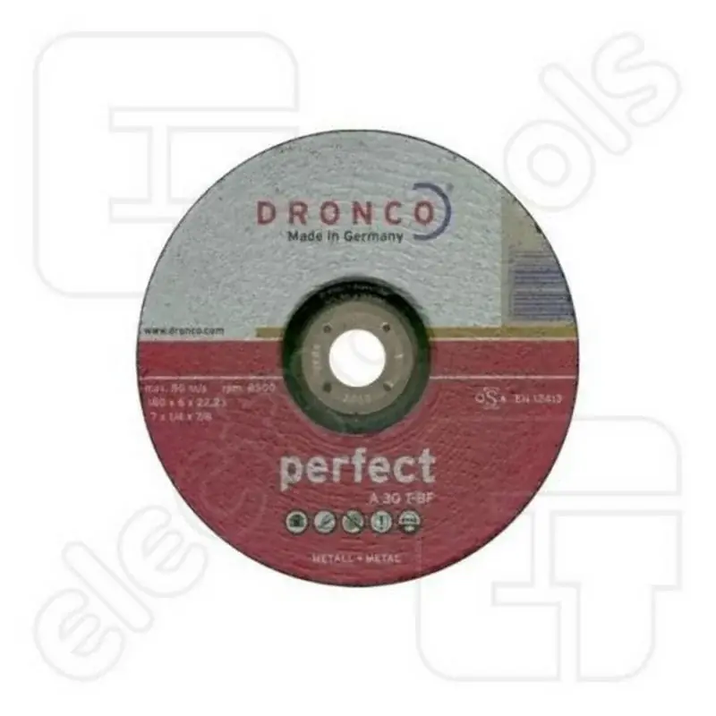 Dronco A 30 T-BF Perfect - 125 x 6.0 x 22.2mm Metal Grinding Disc Must-Have