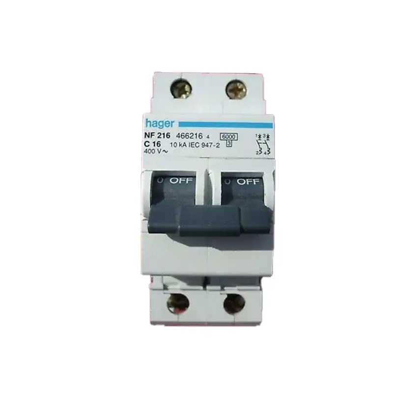 Prix Promo Hager NFN206 Disjoncteur 2P 6/10kA 6A courbe C