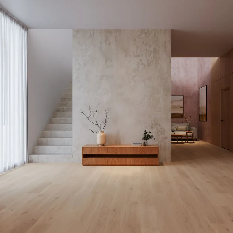 Plancher d‘ingénierie chêne blanc - Grade authentique - Sésame - 7 1/2" de largeur Offre Du Jour