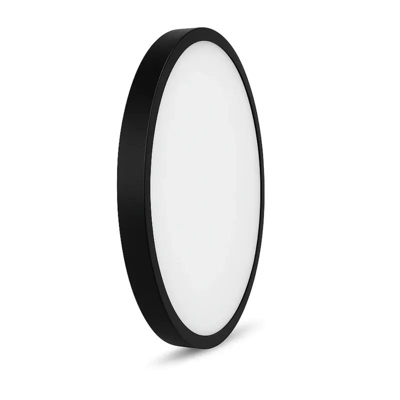Plafonnier rond DEL intégrées 15 pouces - Noir Prix Choc
